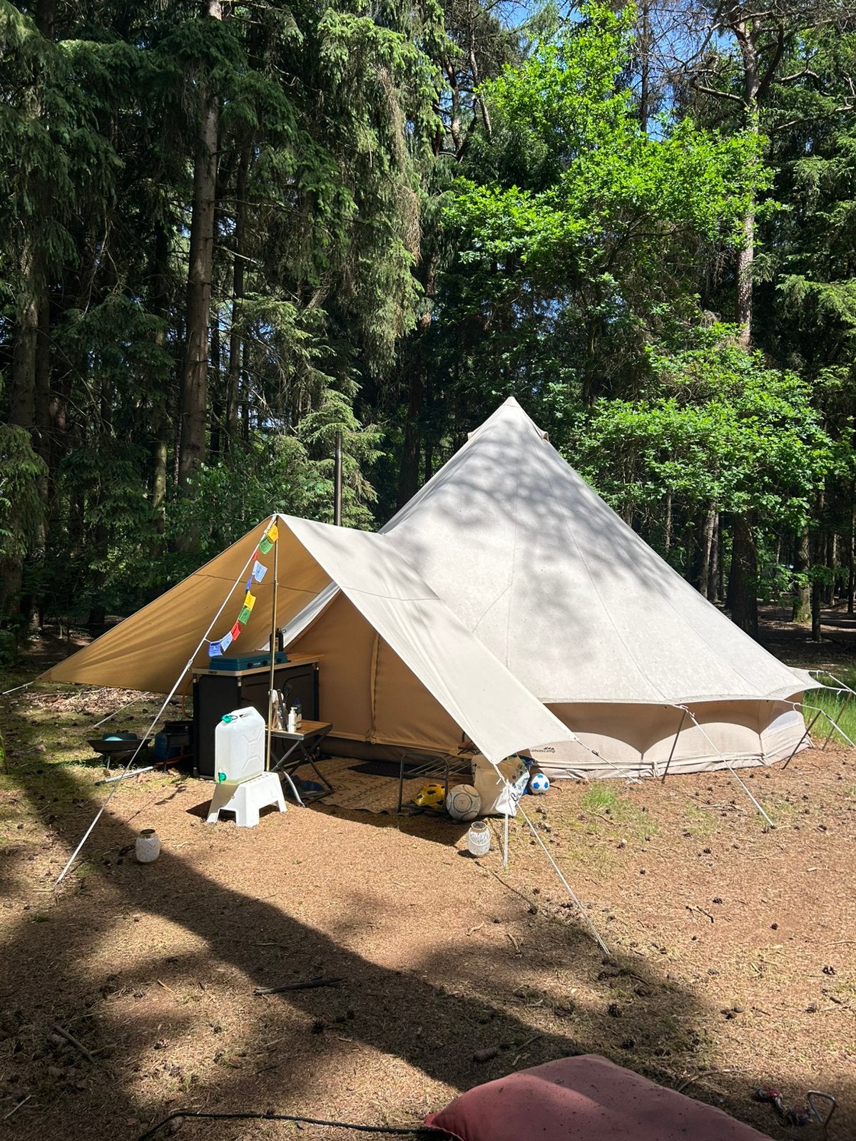 Canvascamp Sibley 600 - Bell tent, Caravans en Kamperen, Ophalen, Gebruikt, Tot en met 6