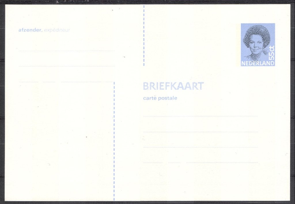 Briefkaart (5) - Beatrix 55 cent, Verzenden, Briefkaart