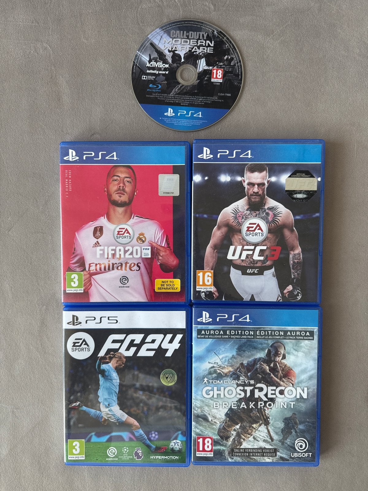 5x PS4 GAMES., Gebruikt, Ophalen of Verzenden, Eén computer, Sport