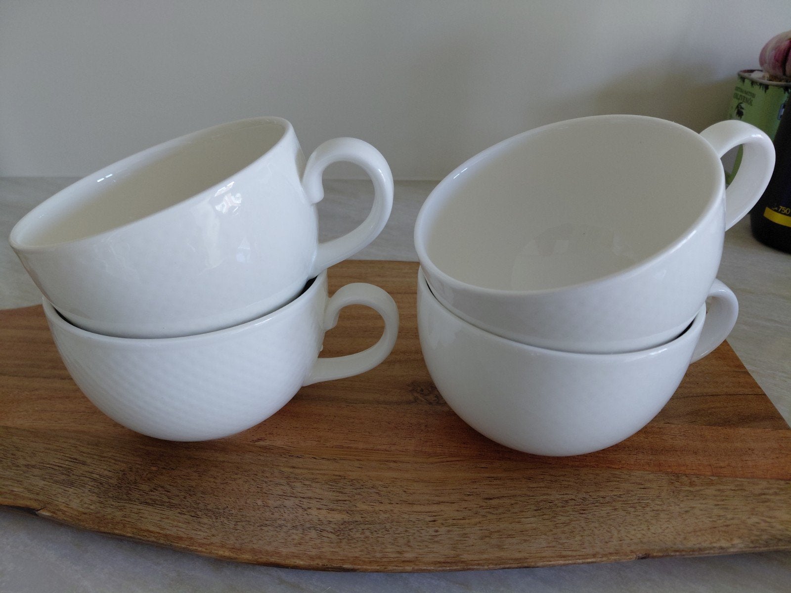 Villeroy & Boch ontbijtkoppen, 4 stuks, Ophalen of Verzenden, Zo goed als nieuw, Kom(men), Overige stijlen