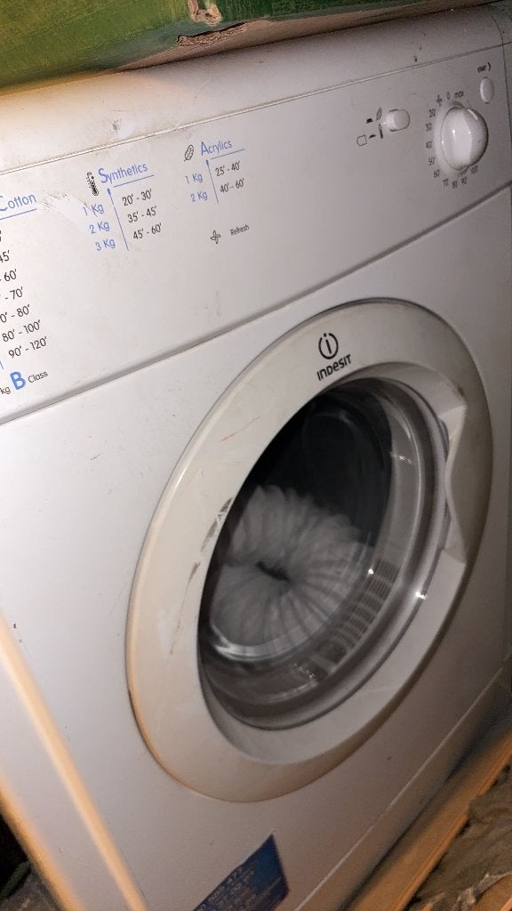 Indesit droger, Witgoed en Apparatuur, Wasdrogers, Ophalen, 6 tot 8 kg, Gebruikt, Luchtafvoer