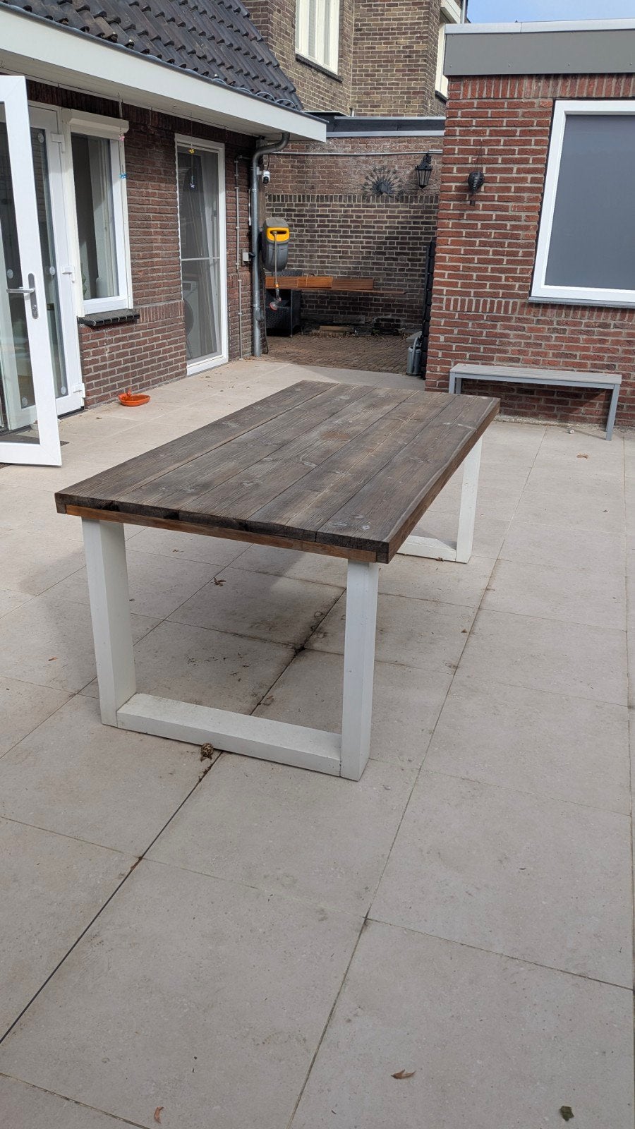 Robuuste Wood4You Tuintafel - 200x97,5 cm, Tuin en Terras, Ophalen, Gebruikt, Rechthoekig, Hout