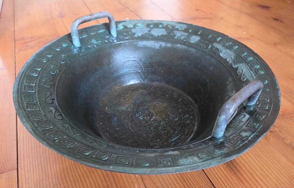 Chinese klankschaal, waterschaal brons, gebedschaal., Ophalen of Verzenden
