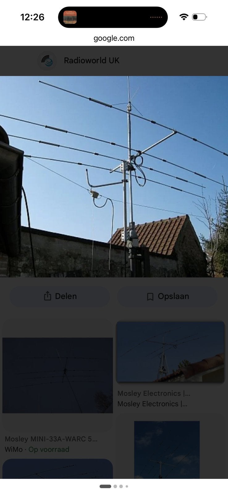Mosly W33 5 bands 4 elements mini beam, Ophalen, Zo goed als nieuw, Antenne