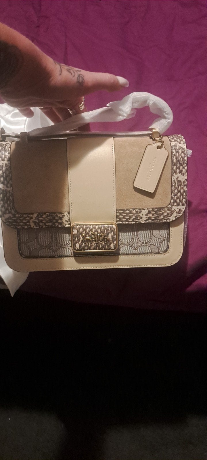 Coach Special Edition Tas - Nieuw met Dustbag, Sieraden, Tassen en Uiterlijk, Tassen | Damestassen, Ophalen, Nieuw, Beige, Schoudertasje