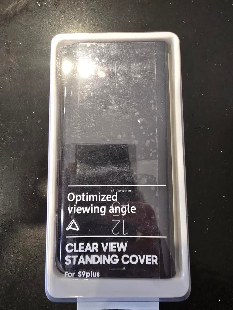 Clear View Standing Cover voor Samsung S9 Plus, Ophalen of Verzenden, Nieuw, Overige modellen, Hoesje of Tasje