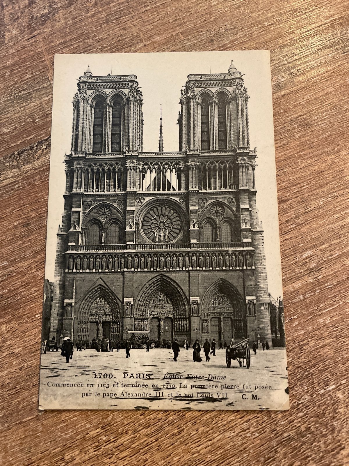 Oude Ansichtkaart Notre Dame Parijs - Gelopen 1926, Ophalen of Verzenden, 1920 tot 1940, Gelopen, Frankrijk
