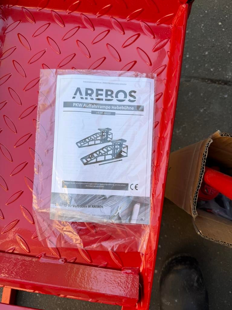 Arebos oprijbok in hoogte verstelbaar zware uitvoering, Ophalen, Nieuw, Hydraulisch