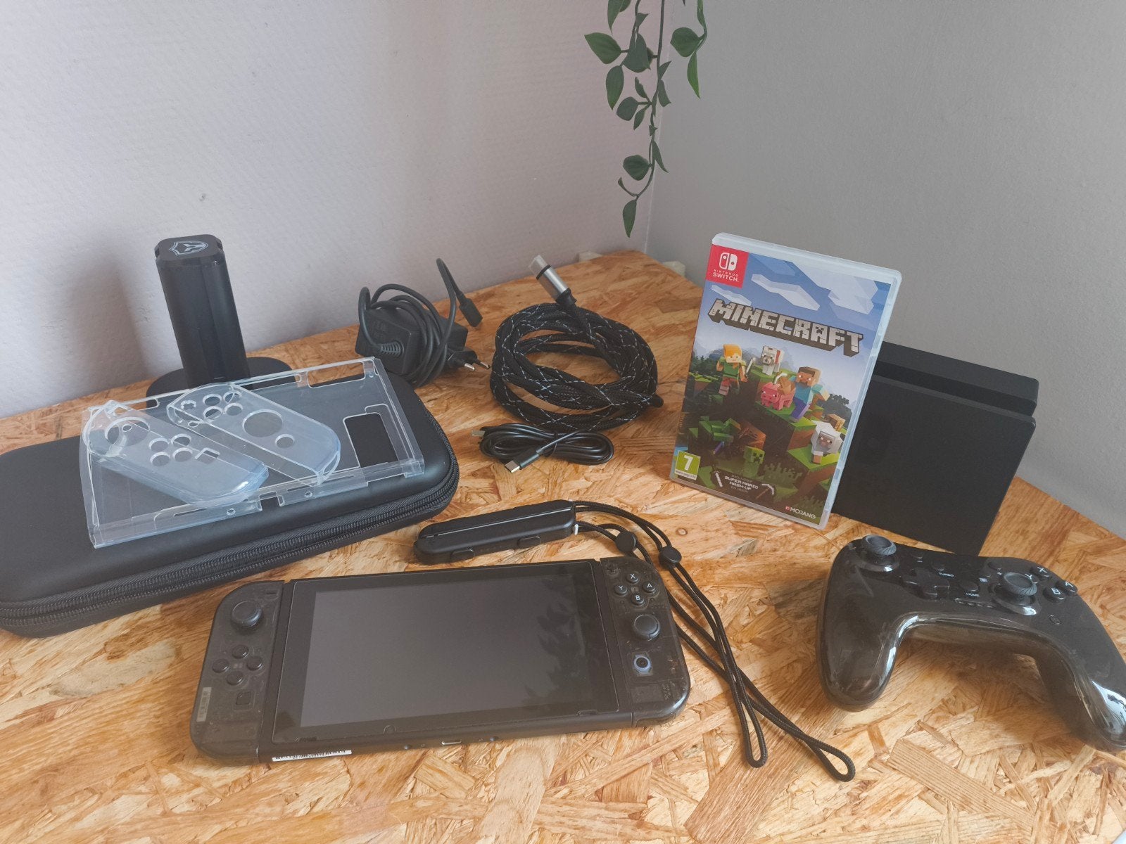 Nintendo Switch Original met Minecraft en extra controller, Switch 2019 Upgrade, Met games, Met 2 controllers, Ophalen of Verzenden