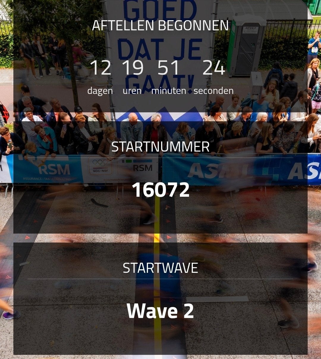 ticket halve marathon Eindhoven, Eén persoon