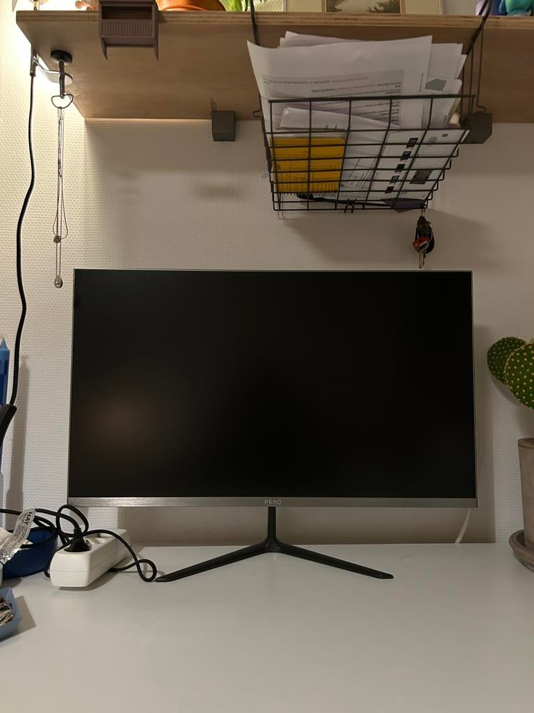 PEAQ PMO S271-IFC Monitor - Full HD, 75Hz, 27 inch, Computers en Software, Monitoren, Gaming, Full HD, Ophalen of Verzenden, Zo goed als nieuw