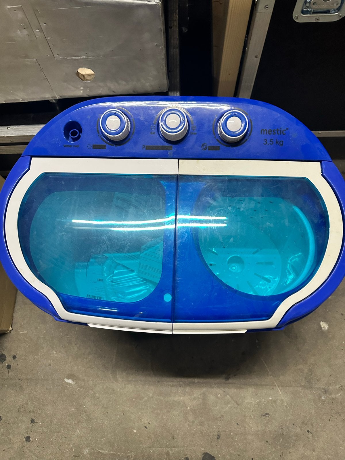 Mestic 3,5 kg Mini Wasmachine - Ideaal voor Camping/Klein Hu, Ophalen, Minder dan 85 cm, Minder dan 4 kg, Bovenlader