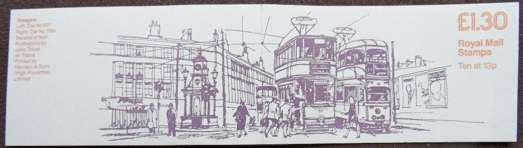 Postzegelboekje Engeland – Trams Series - Glasgow, Ophalen of Verzenden, Postfris