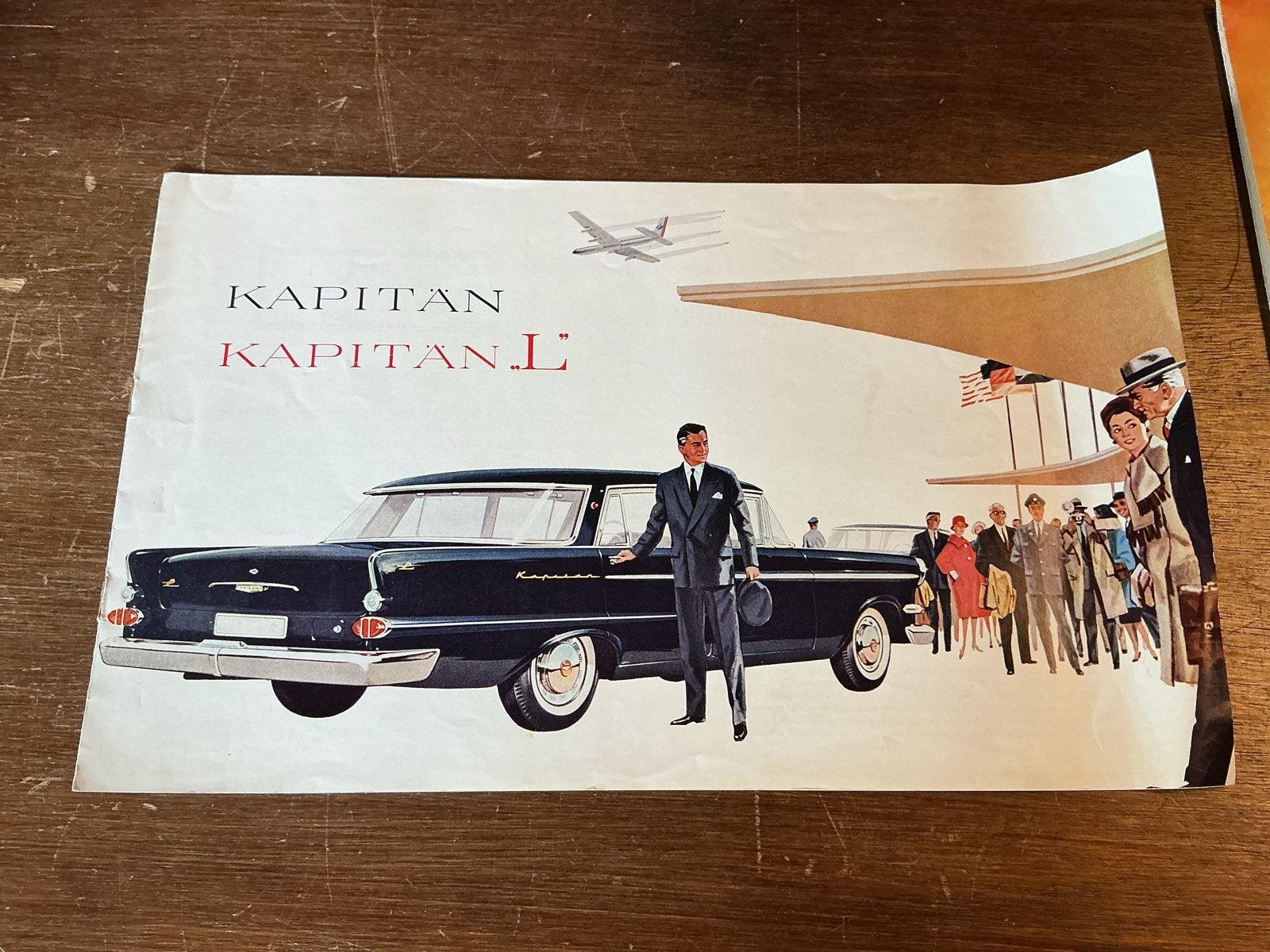Originele Opel Kapitan L brochure uit 1959, Ophalen of Verzenden, Gelezen, Opel