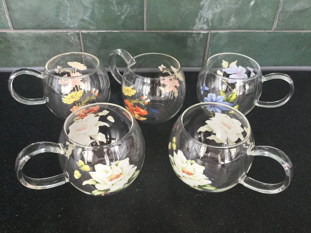 Theeglazen Janneke Brinkman Teatime, Ophalen, Glas of Glazen, Gebruikt, Overige merken