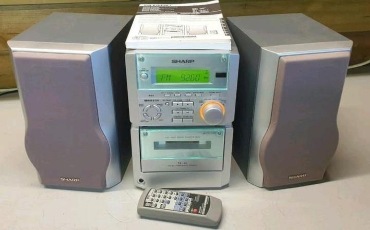 Sharp stereo set xl-40 compleet + boekje, Audio, Tv en Foto, Stereo-sets, Ophalen of Verzenden, Sharp