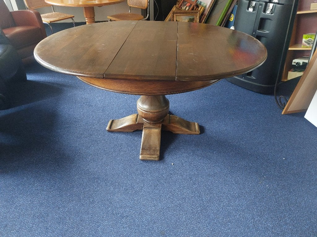 massief eiken uitschuifbare eettafel ( 500953), Antiek en Kunst, Antiek | Meubels | Tafels, Ophalen