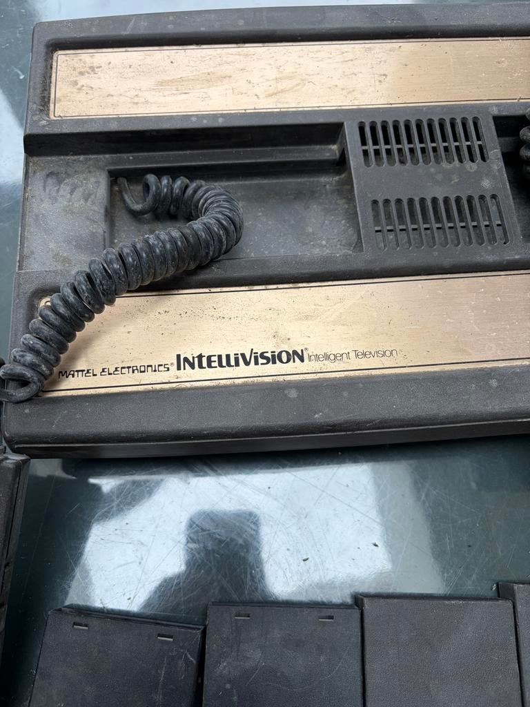 Mattel Intellivision met games - Vintage Console, Spelcomputers en Games, Spelcomputers | Overige, Ophalen, Overige merken, Gebruikt