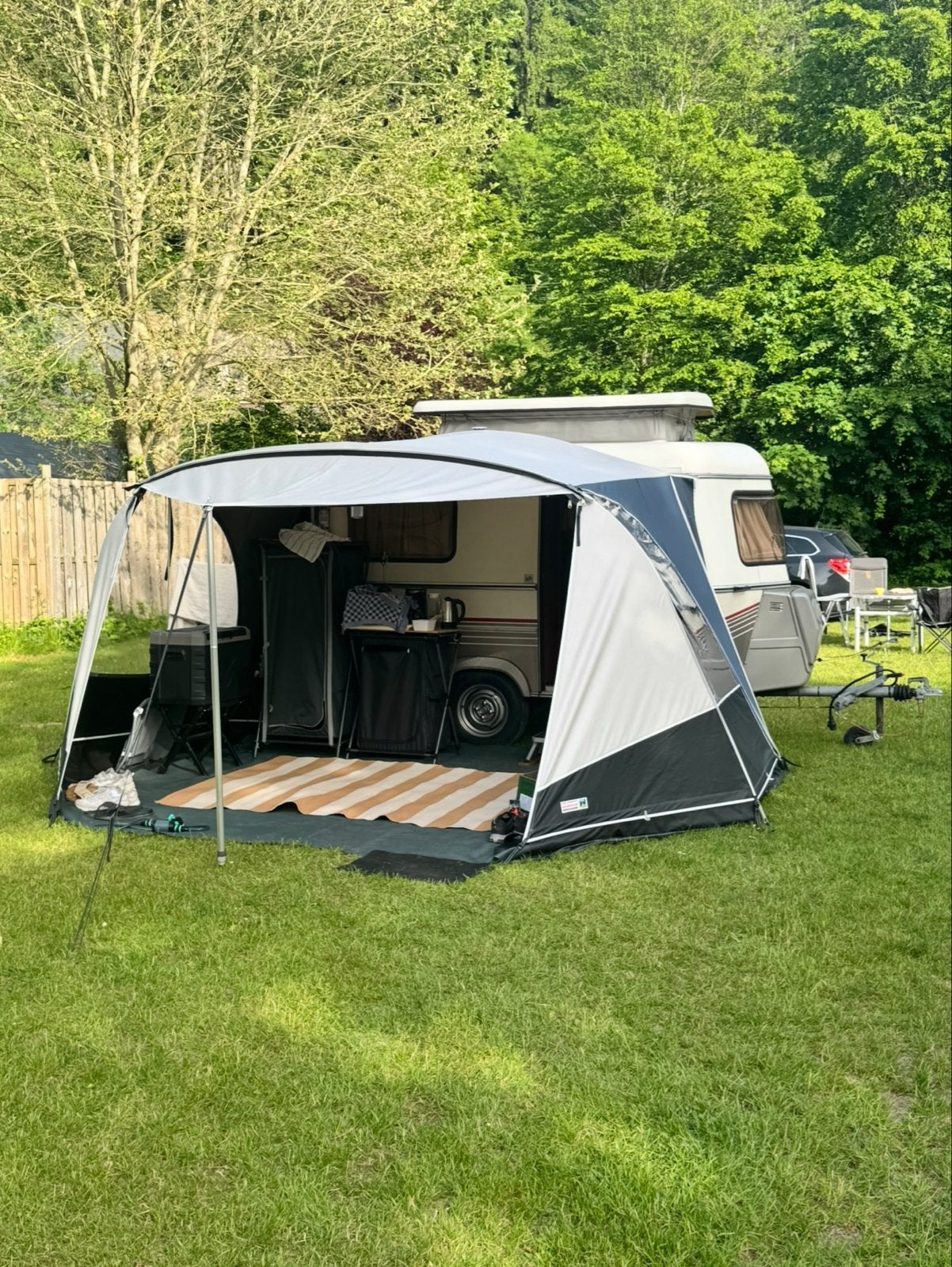 Unico Verona voortent voor Eriba Touring Familia (laag), Ophalen, Zo goed als nieuw, Ten Cate All Season 240g/m2, Unico Ventura