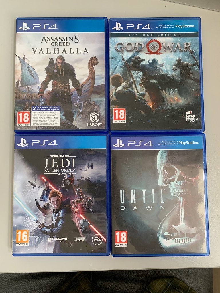 Playstation 4 games (God of War, Until Dawn, Star Wars), Avontuur en Actie, Ophalen of Verzenden, Zo goed als nieuw, 3 spelers of meer