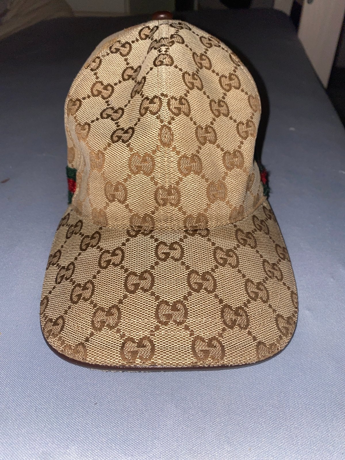Gucci GG Canvas Baseballpet met Webdetail, Ophalen of Verzenden, Gedragen, Pet