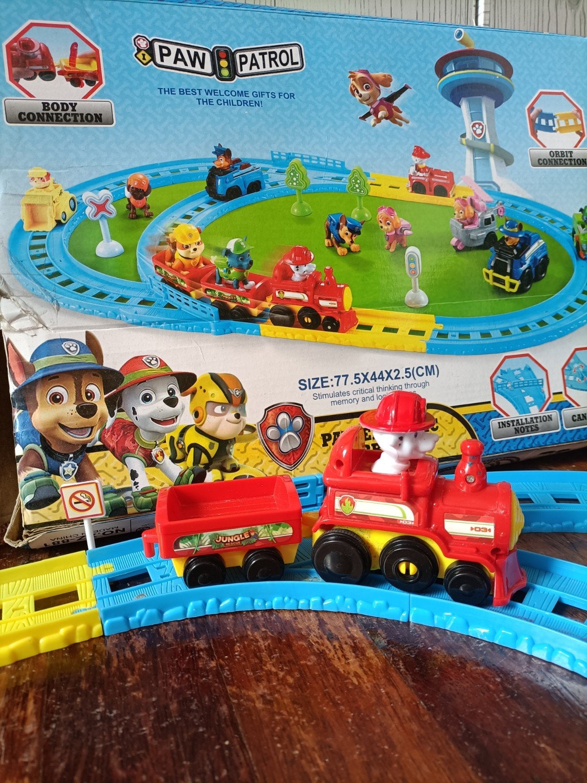 Paw Patrol Elektrische Treinset met Spoor, Ophalen of Verzenden, Zo goed als nieuw