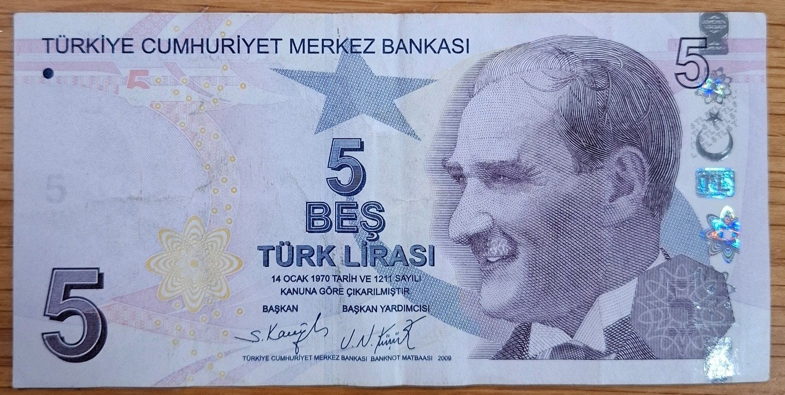 93a# Turkije 5 Lira 2021 P222, Ophalen of Verzenden, Overige landen