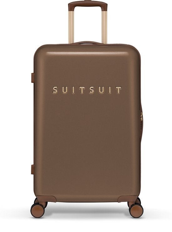 ✅NIEUW✅ SUITSUIT Seventies koffer 66 cm Cocoa Brown TOP DEAL, Sieraden, Tassen en Uiterlijk, Koffers, Hard kunststof, Ophalen of Verzenden