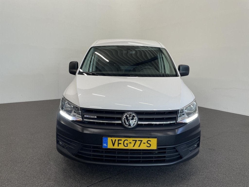 Volkswagen Caddy 1.4 TGI L2H1 EcoFuel Maxi Comfortline Airco, Auto's, Bestelauto's, Stof, Gebruikt, Zwart, 4 cilinders