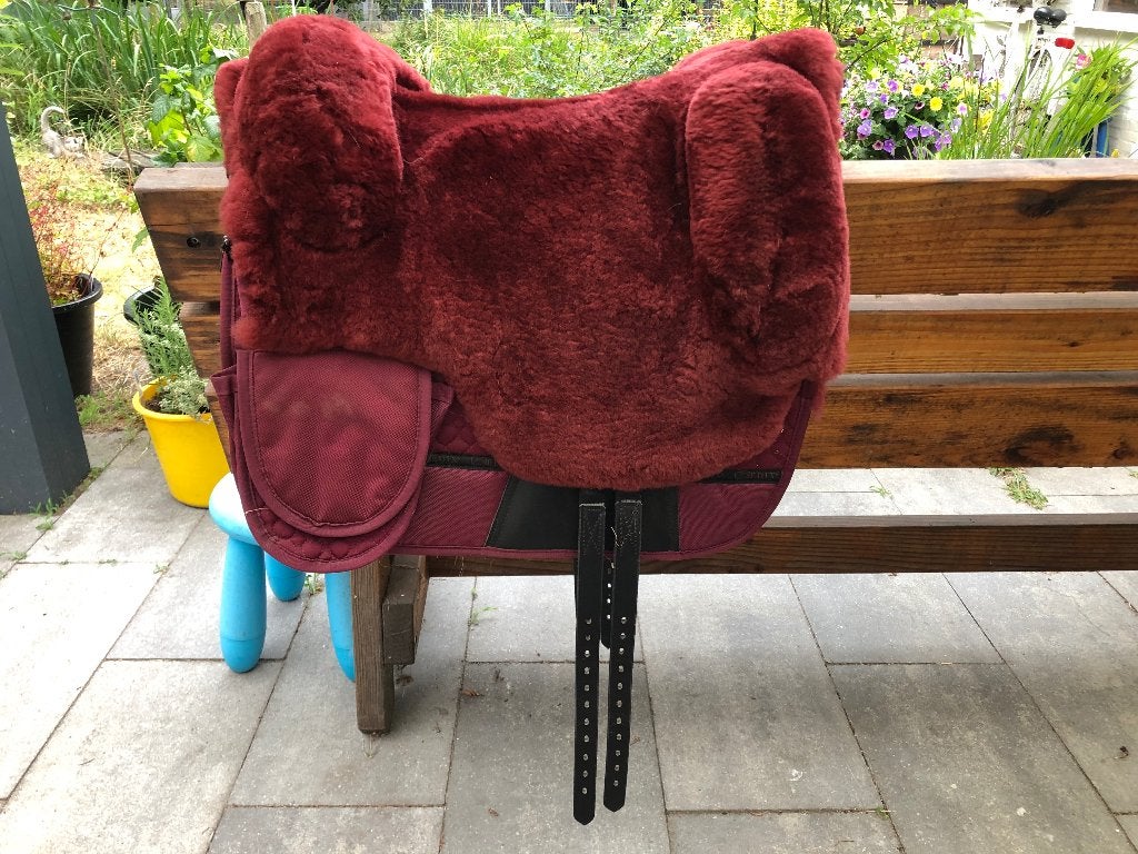 EDIX Barebackpad Bordeaux rood, Ophalen, Overige merken, Rood, Overige materialen
