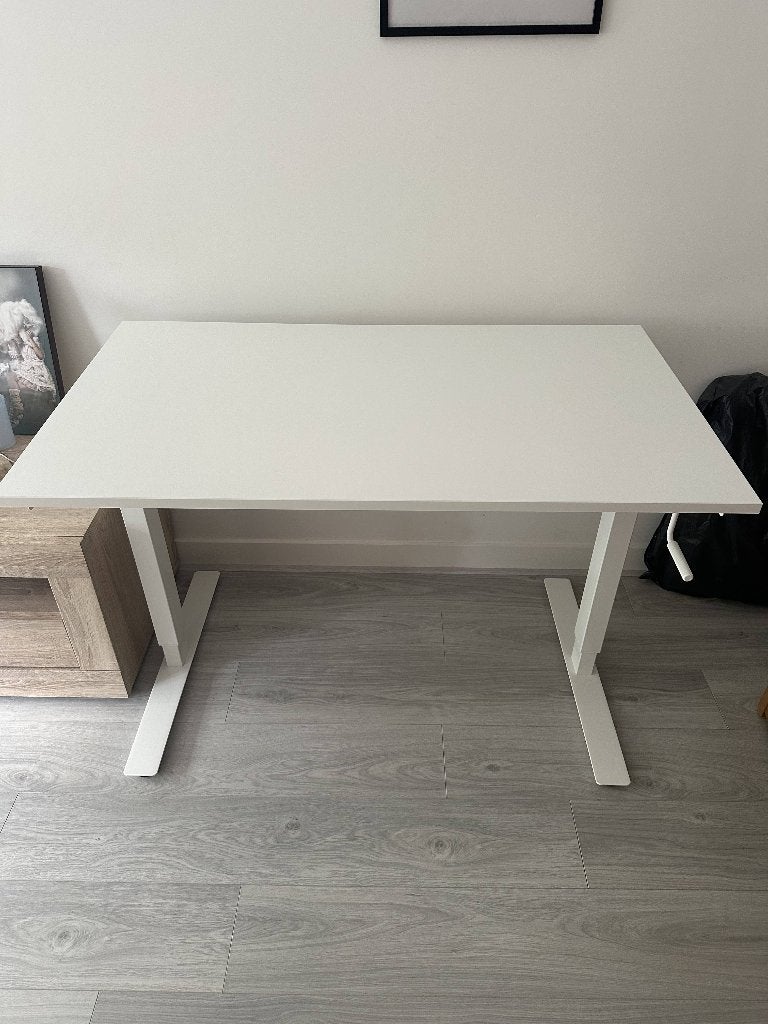 TROTTEN IKEA desk sit/stand, 120 cm, Ophalen of Verzenden, Zo goed als nieuw, 70 cm