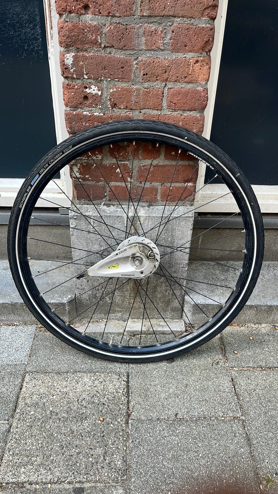 28 inch velgen met rollerbrake en naafdynamo, Zo goed als nieuw, Aluminium, Stadsfiets, Ophalen