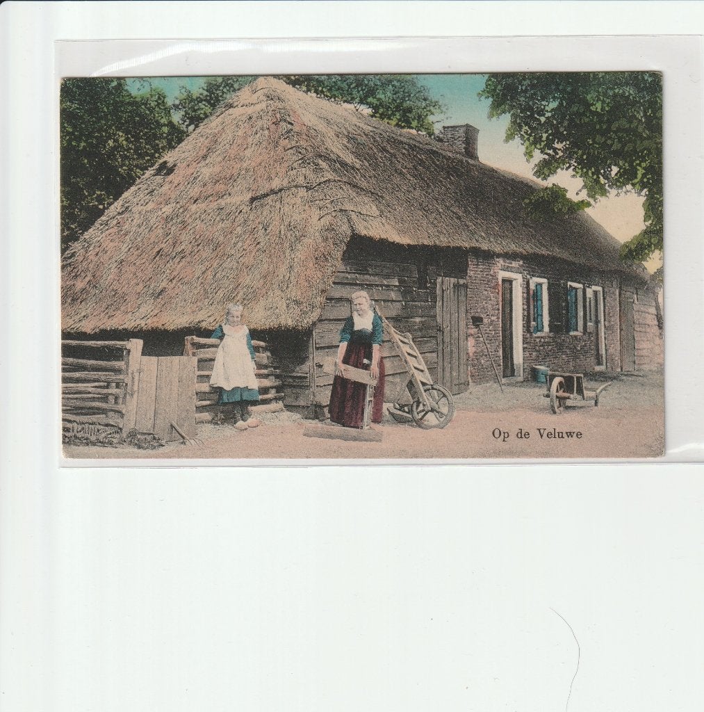 VELUWE  BOERDERIJ RIETENKAP, Verzenden, 1920 tot 1940, Gelopen, Gelderland