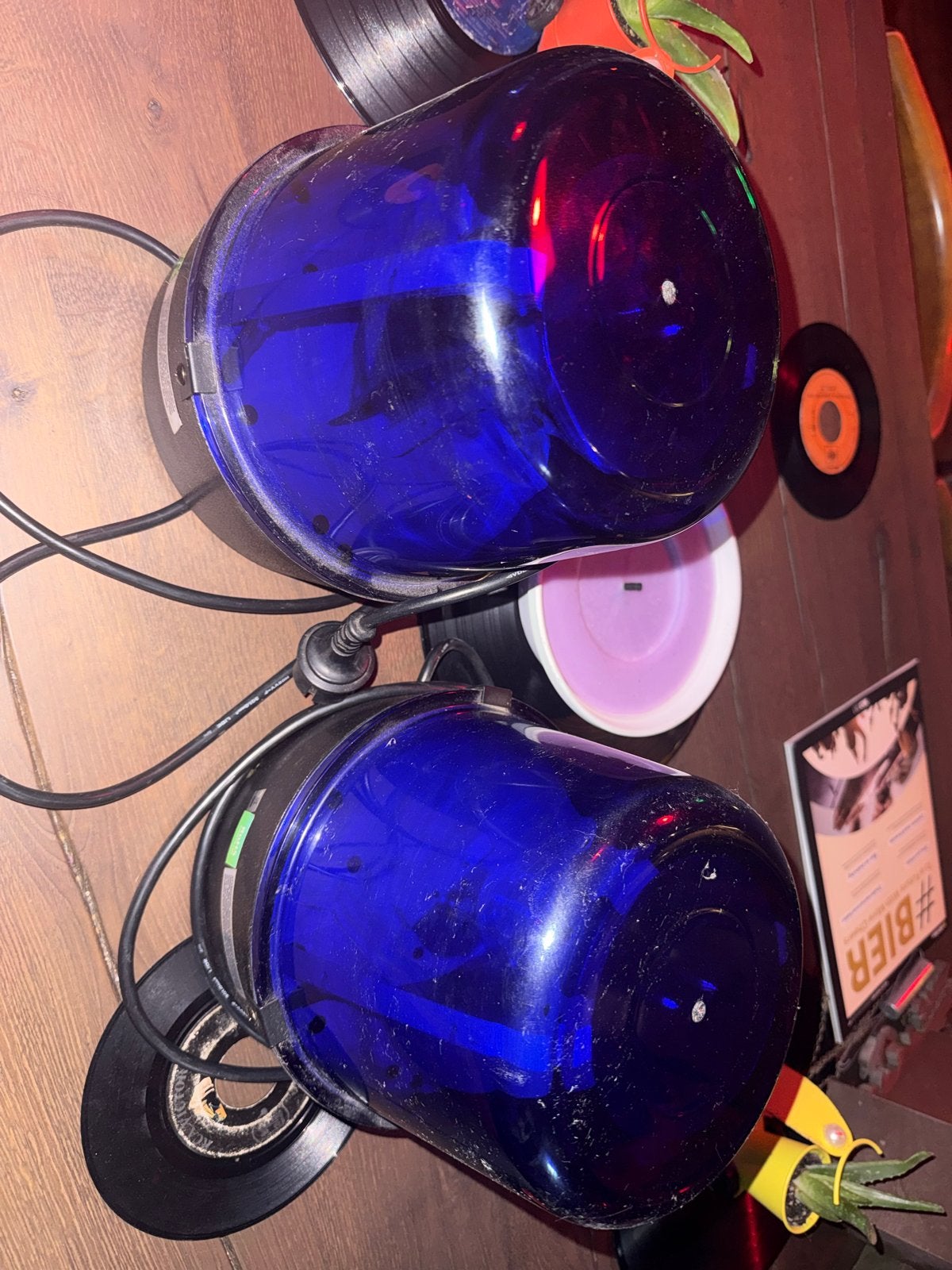 2 grote blauwe zwaailichten zgan, Auto-onderdelen, Ophalen of Verzenden