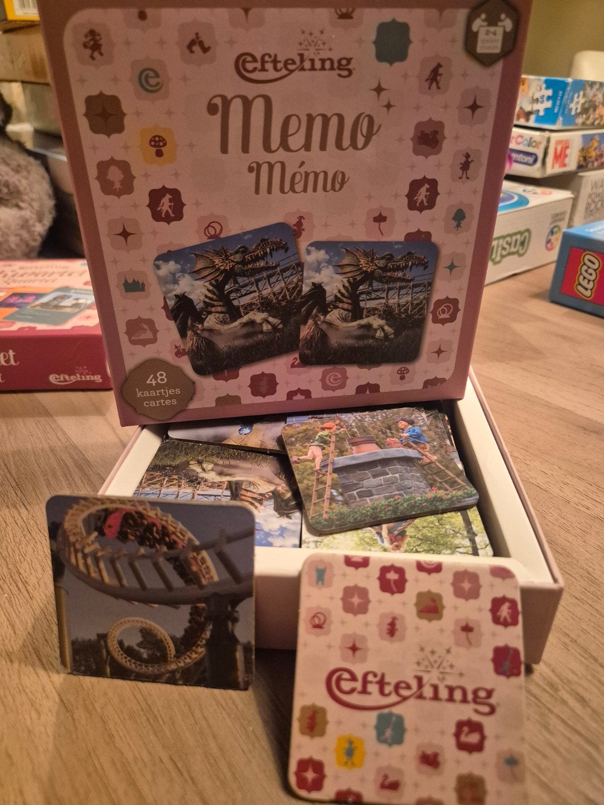 Efteling Memo spel - 48 kaartjes, Een of twee spelers, Ophalen of Verzenden, Gebruikt, Efteling
