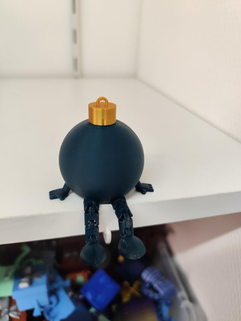 3D kerstbal, Ophalen