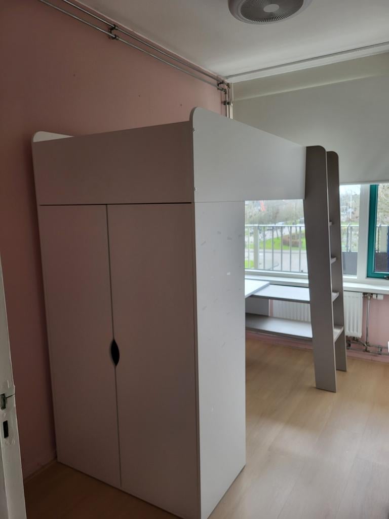 Hoogslaper Petit Amelie met kast en bureau, Ophalen