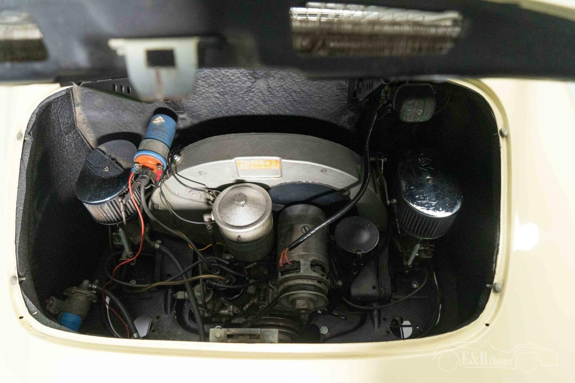 Porsche 356B Karmann Coupe | 1 van 600 gebouwd | 1961, Auto's, Achterwielaandrijving, Zwart, 1600 cc, Beige