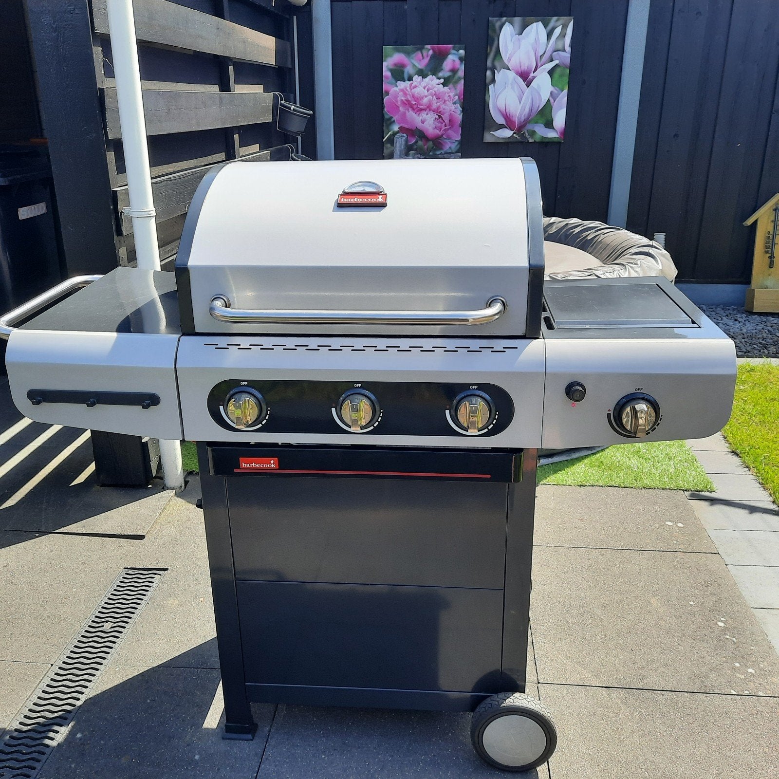 Barbecook Siesta 310 gasbarbecue met gasslang en hoes, Ophalen, Gebruikt, Barbecook