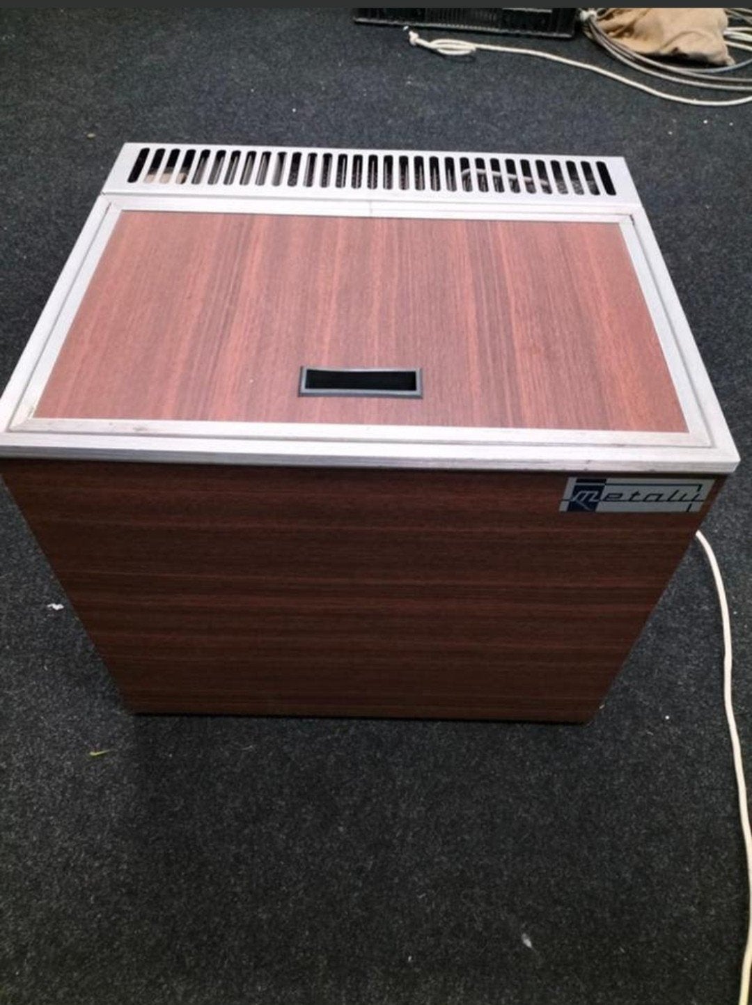 Vintage Metalu Koelbox met Boekje - Nette Staat, Gebruikt, Koelbox, Elektrisch, Onbekend