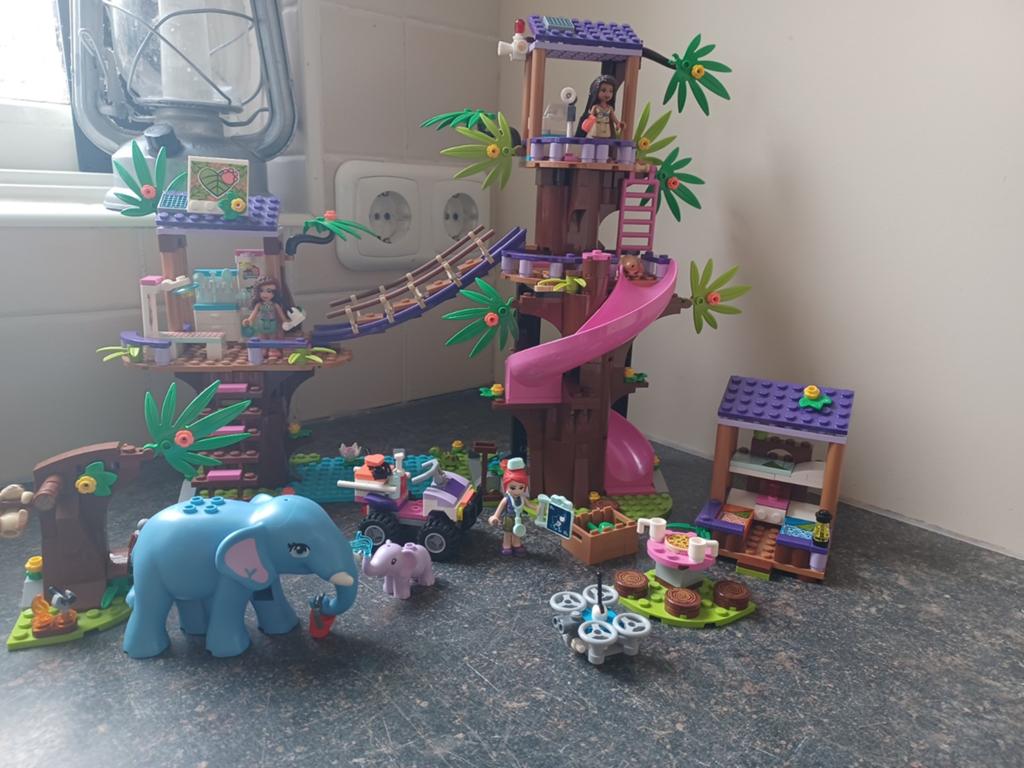 Lego friends 41424 jungle reddingsbasis, Lego, Friends, Ophalen of Verzenden, Zo goed als nieuw