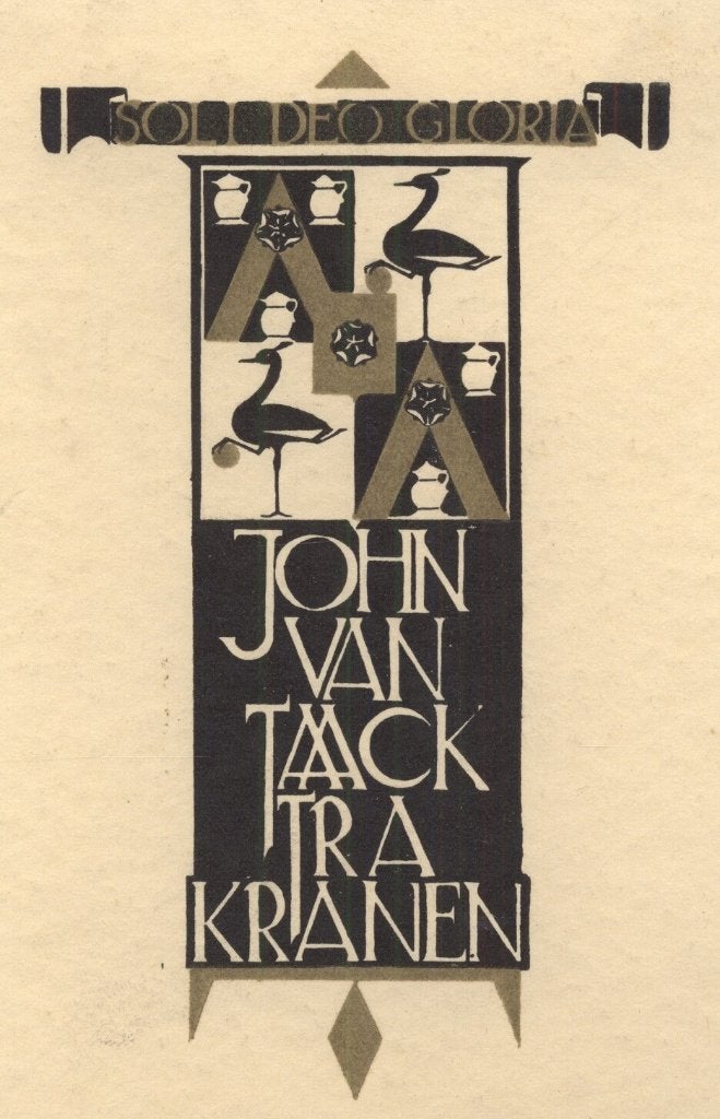 1503 Ex Libris Nederland : Jeanne Bieruma Oosting, 1926, Verzenden, Ex libris