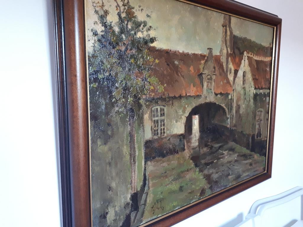 Schilderij Pierre Hoeks, Antiek en Kunst, Kunst | Schilderijen | Klassiek, Ophalen