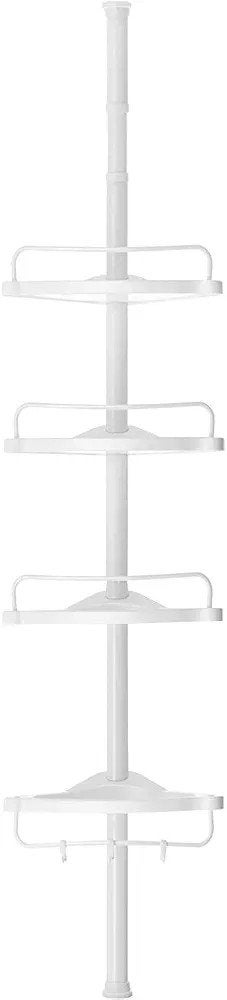 Badplank Doucheplank Hoekplank Badkamer Wit 4 Laags 85-305cm, Nieuw, Ophalen of Verzenden, Douche-accessoire, Wit