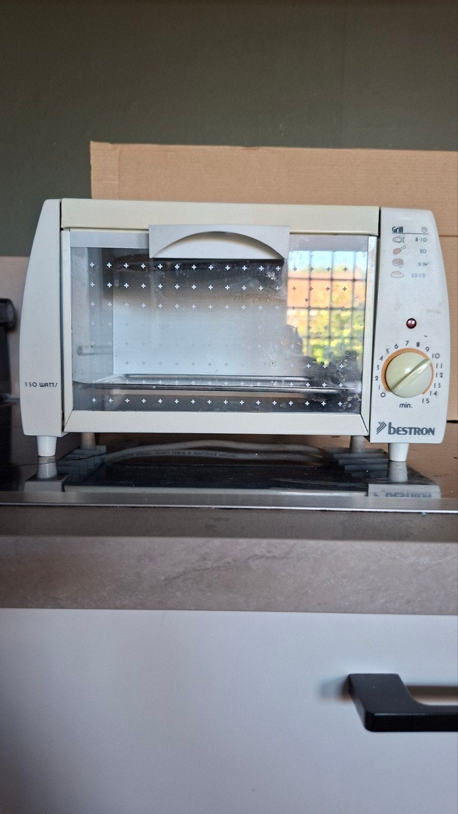 Bestron Mini-oven 350 Watt met Grillfunctie, Witgoed en Apparatuur, Minder dan 45 cm, Minder dan 45 cm, Ophalen of Verzenden, Vrijstaand