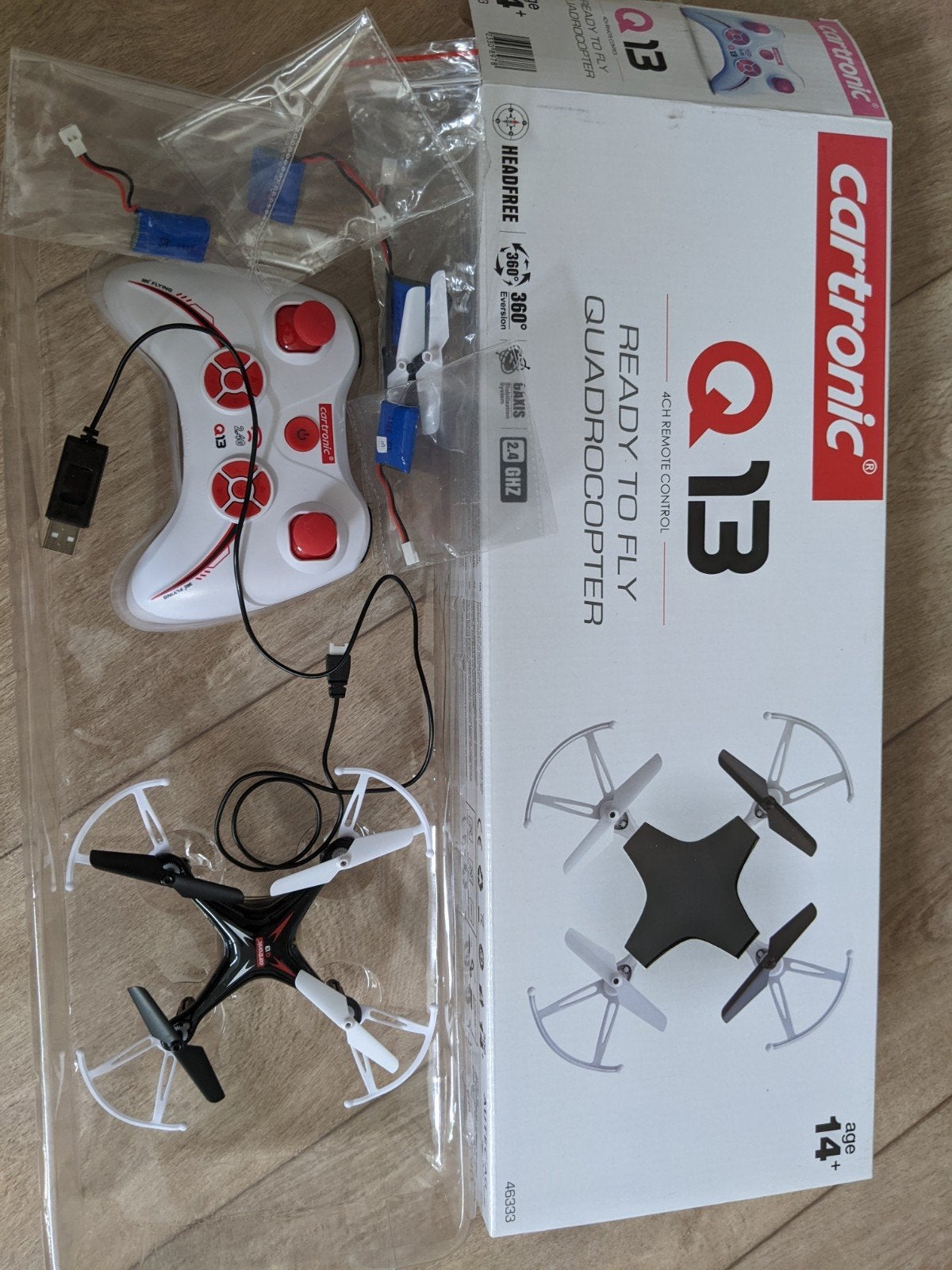 Cartronic Q13 Ready To Fly Quadrocopter Drone, Ophalen