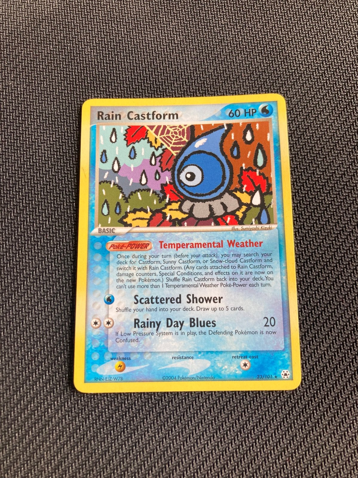 Pokemon kaart Rain Castform, Ophalen of Verzenden, Zo goed als nieuw