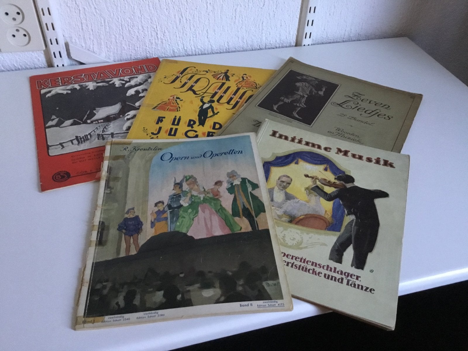 Diverse oude bladmuziek - Kerstavond, Opera, Intieme Muziek, Gebruikt, Klassiek, Overige soorten, Ophalen of Verzenden