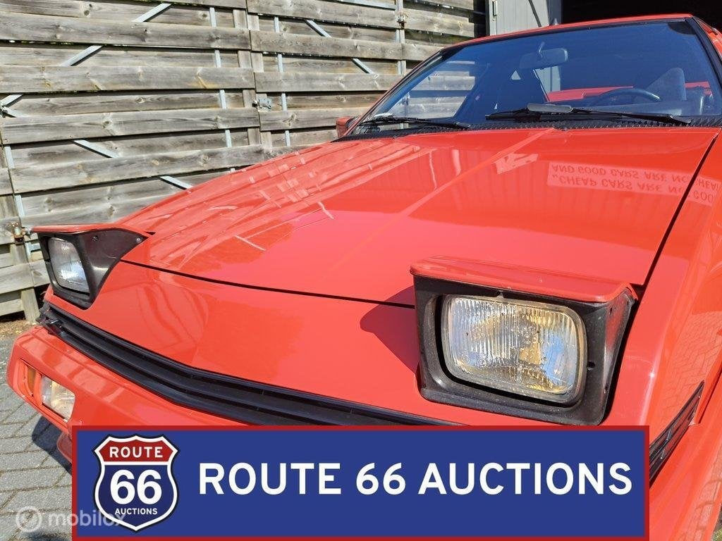 Mitsubishi Starion Turbo | 1986 | Route 66 Auctions, Auto's, Overige carrosserieën, Zwart, Bedrijf, Handgeschakeld