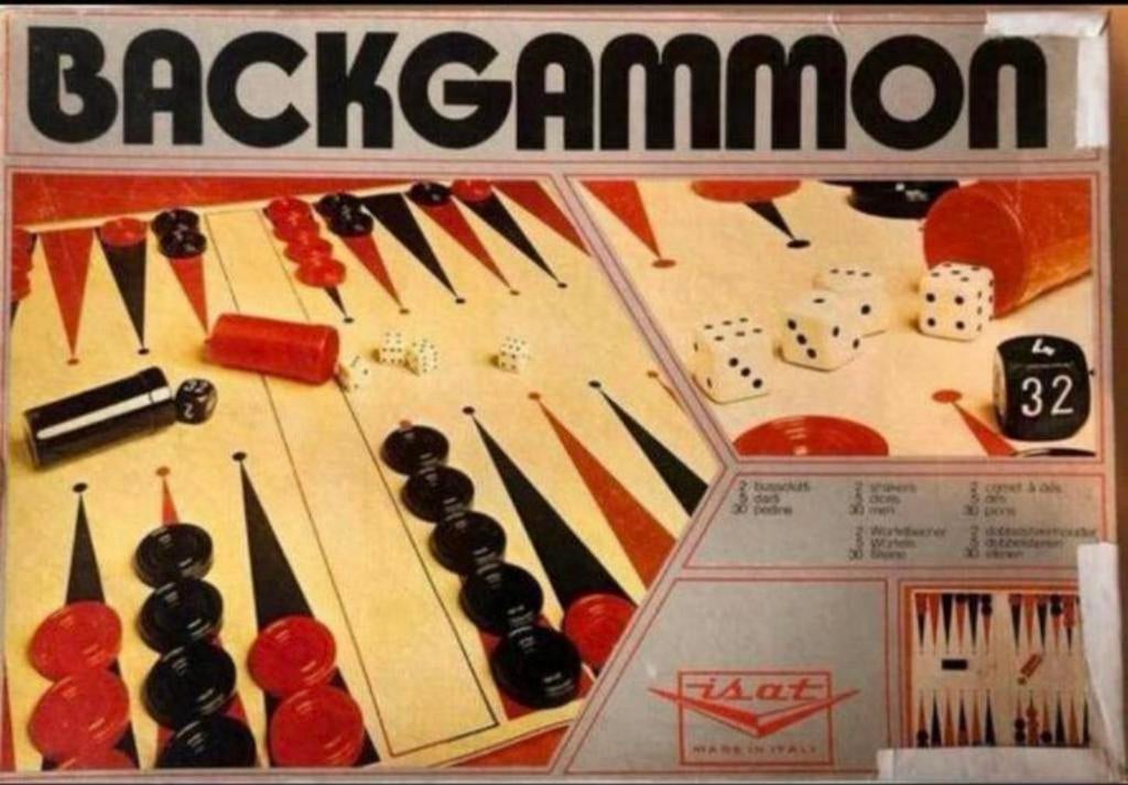 Backgammon - bordspel - gezelschapsspel Compleet, Een of twee spelers, Ophalen of Verzenden, Zo goed als nieuw